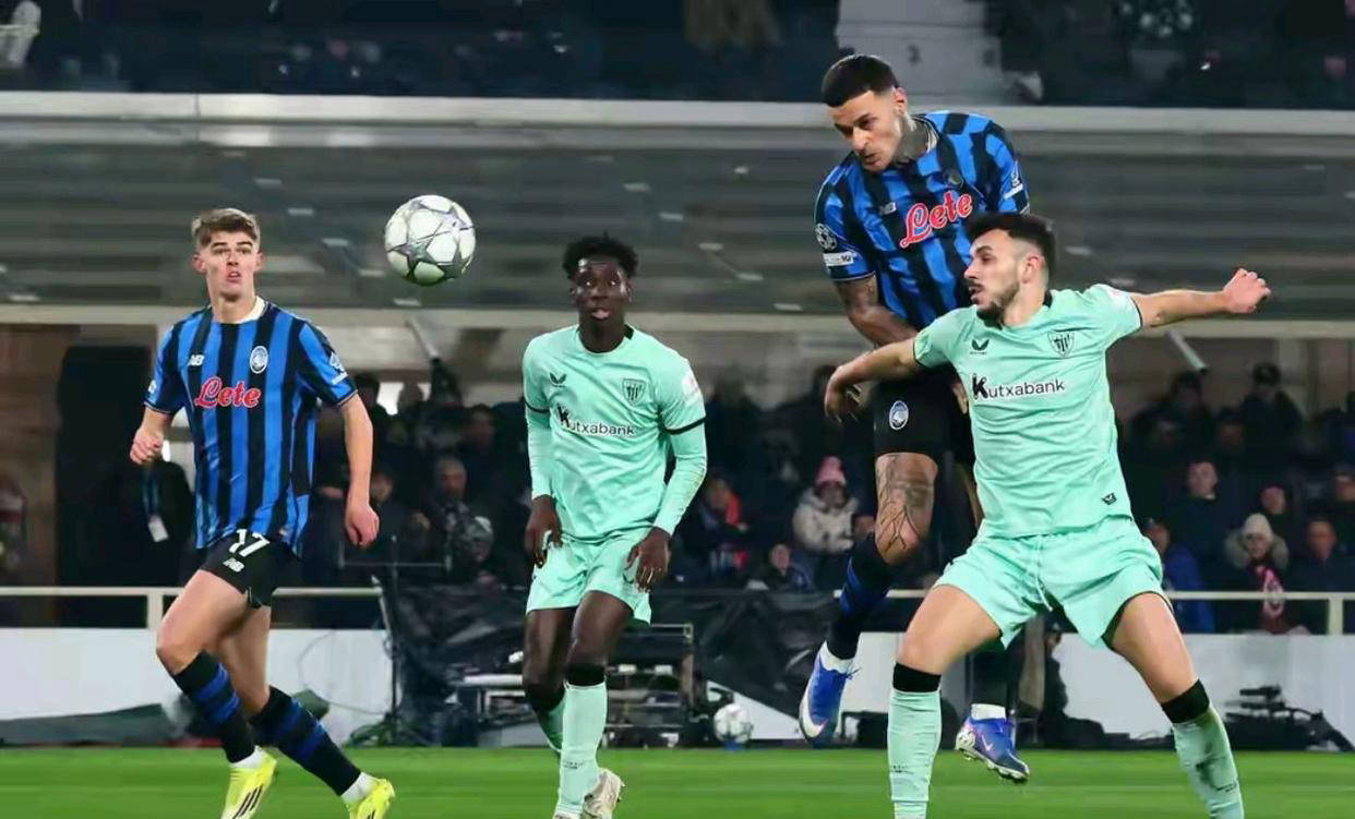 意甲亞特蘭大主場(chǎng)鏖戰(zhàn)惜敗于西甲畢爾巴鄂競(jìng)技，比分定格2比3